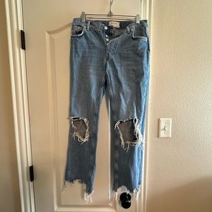 Free People Cropped Jeans